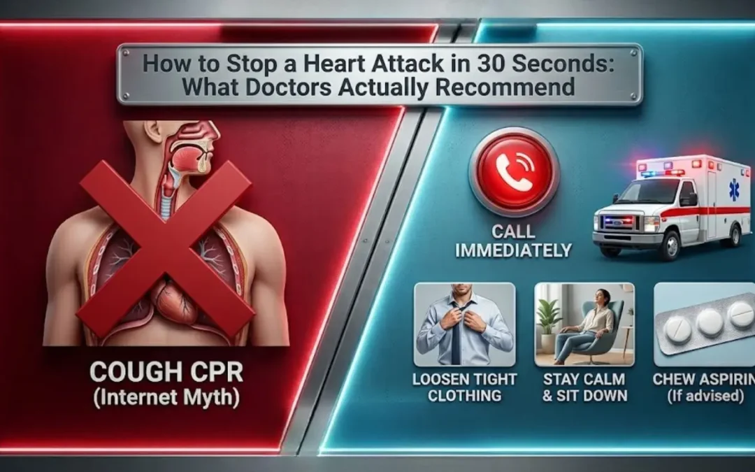 How to Stop a Heart Attack in 30 Seconds: What Doctors Actually Recommend